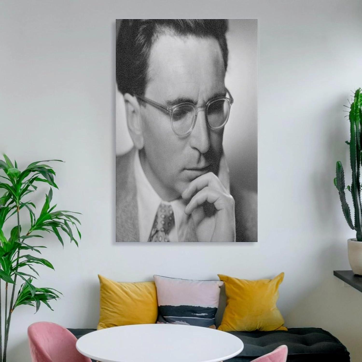 Neuroscientist Viktor Frankl Inspirational Quote Portrait Black And White Canvas Wall Art Posters For Room Aesthetic And Decor Poster For Bedroom Living Room Bathroom Kitchen Office Decor 24x36inch(60
