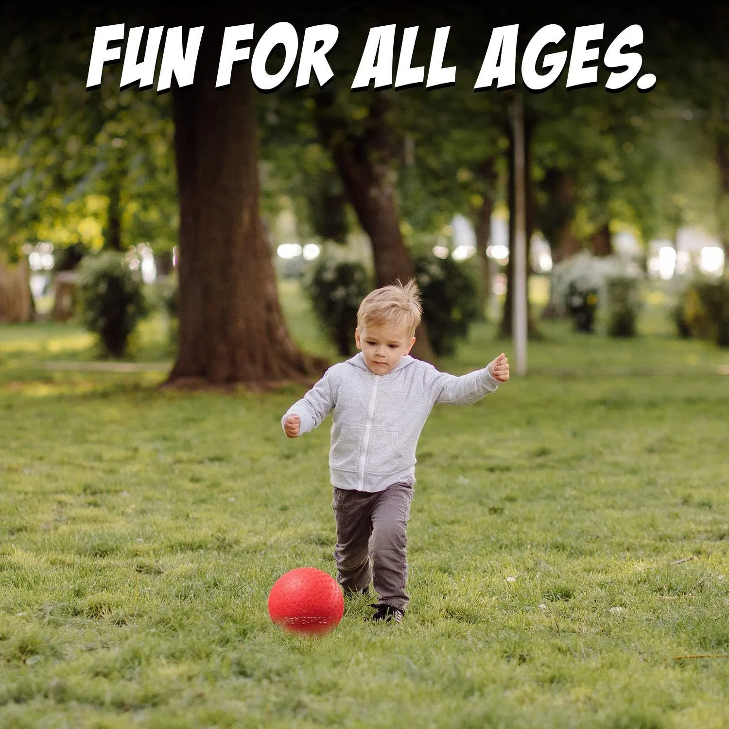 New Bounce Dodgeball Balls - Heavy Duty Set of 4 PG Dodge-Ball Balls for Kids and Adults, Official Size for Dodgeball and Handball - Perfect for Camps and Schools