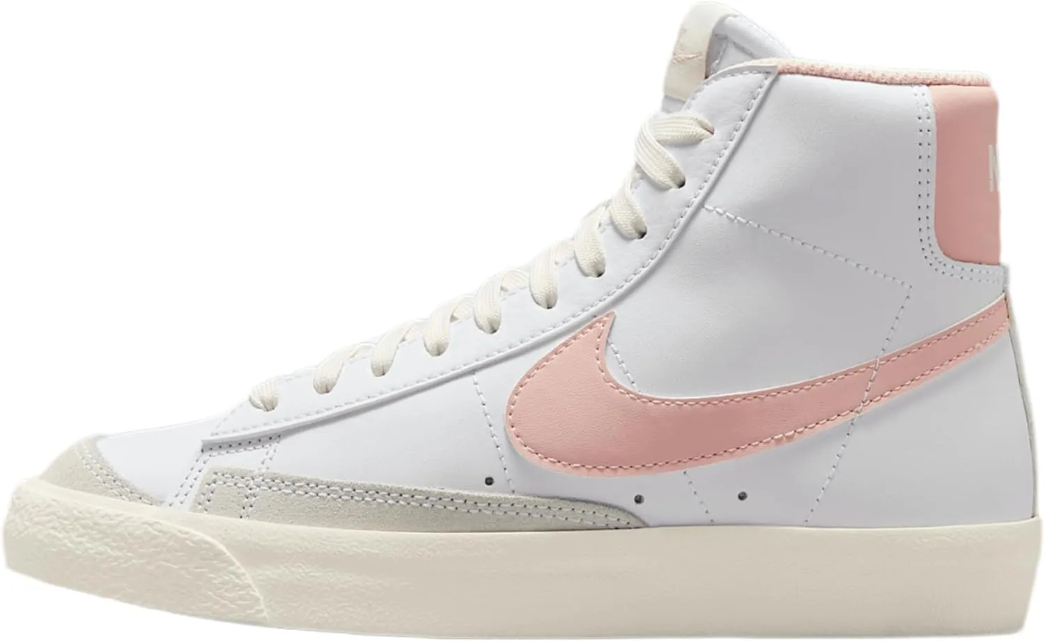 Nike Blazer Mid '77 Big Kids' Shoes (DA4086-128, White/Sail/Echo Pink)