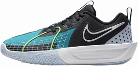 Nike G.T. Cut 3 Big Kids' Basketball Shoes (FD7033-003, Black/Aquamarine/Light Armory Blue/White) Size 6.5