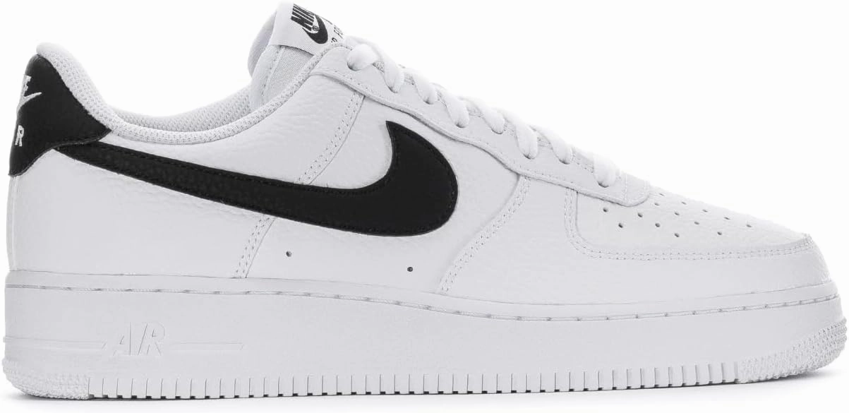 NIKE Men's Basketball Shoe, White Black, 7 AU