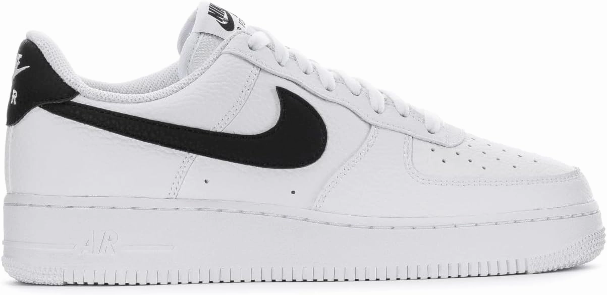 NIKE Men's Basketball Shoe, White Black, 7 AU