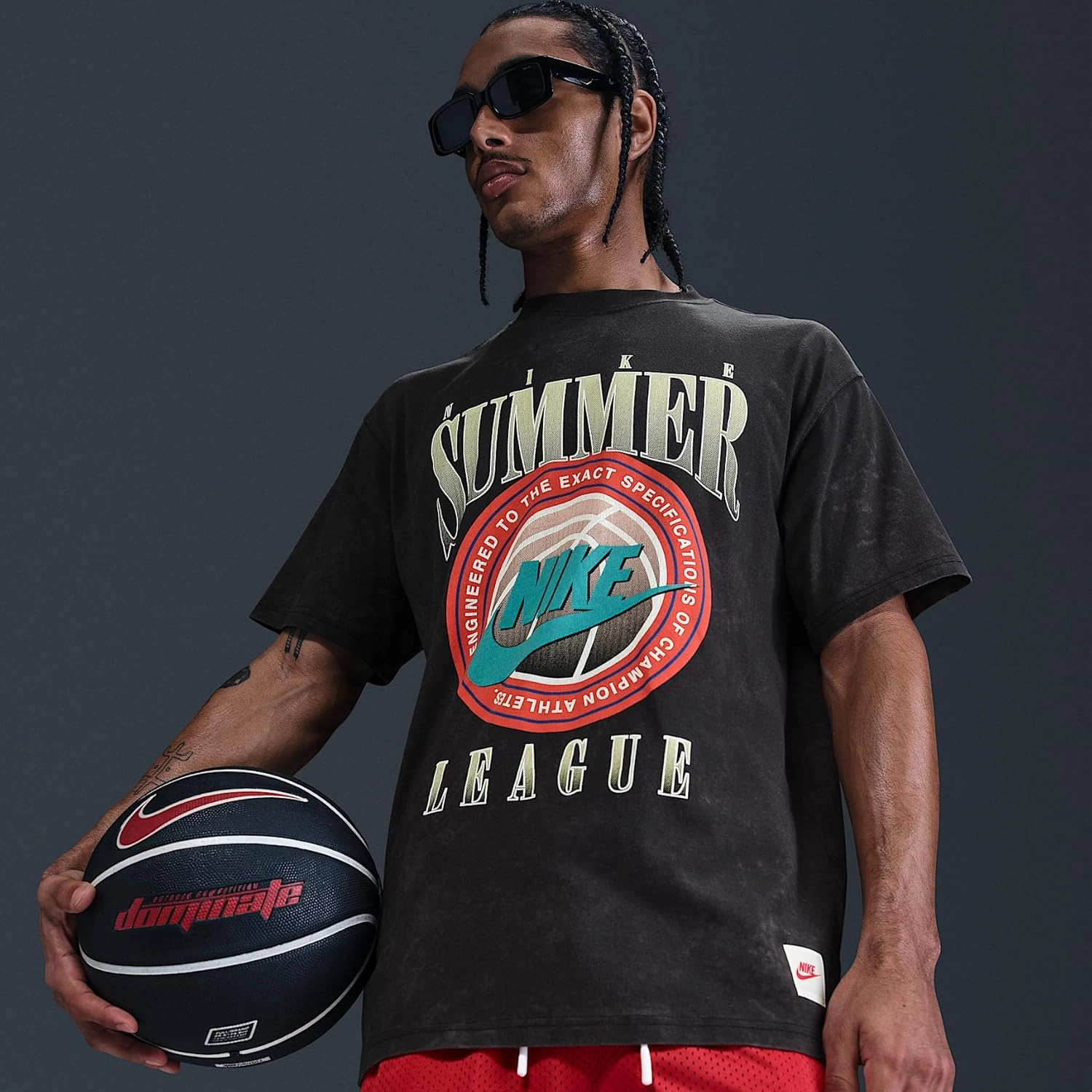 Nike Men's Max90 Basketball T-Shirt (HJ3434-010, Black)