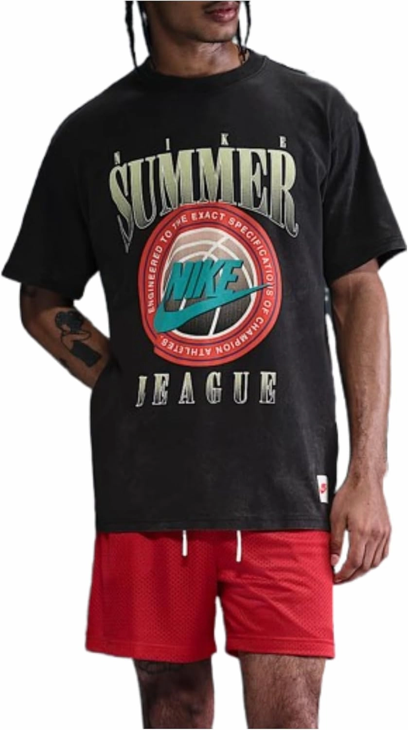 Nike Men's Max90 Basketball T-Shirt (HJ3434-010, Black)