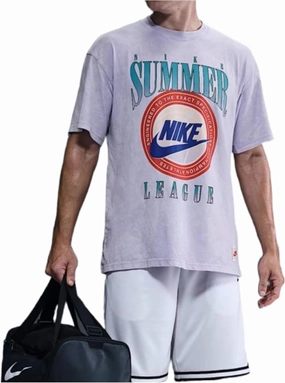 Nike Men's Max90 Basketball T-Shirt (HJ3434-515, Hydrangeas)