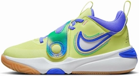 Nike Team Hustle D 11 Big Kids' Basketball Shoes (FN6676-300, Luminous Green/Medium Soft Pink/Stadium Green) Size 6.5