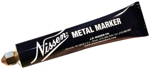 Nissen MMORF Metal Ball Point Marker, 5/64" Tip, Orange (Pack of 12)