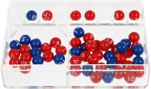 NUOBESTY 1 Set Lottery Ball Machine Mini Colorful Plastic Tally Balls Entertainment Raffle Toy for Children Adults Style 1