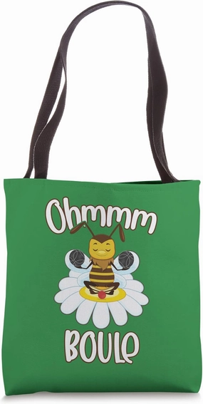 Ohmmm Boule Design Bee with Boule Balls Meditation Tote Bag