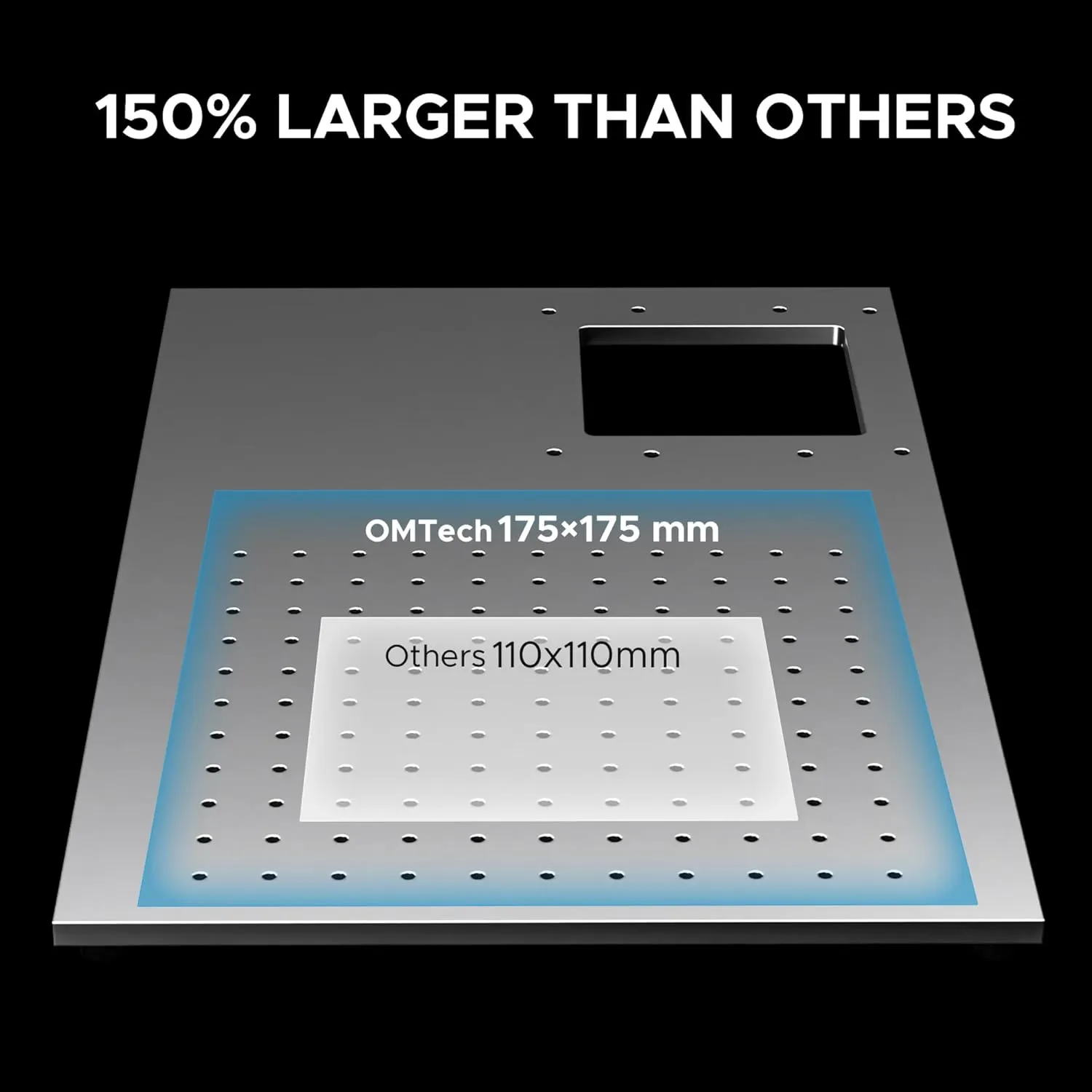 OMTech 60W Fiber Laser Marking Machine, LightBurn Compatible MOPA Laser Engraver with Red Dot Guide for Metal Color Marking, 7x7 Solid State Laser Etching Machine for Aluminum Steel Gold Jewelry More