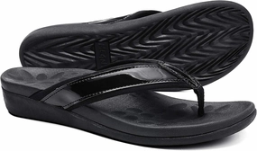 Orkii Womens Orthopedic Sandals for Plantar Fasciitis Feet, Best Orthotic Flip Flops With Arch Support, Comfortable Walking Sandals for Summer Beach, River, Pool