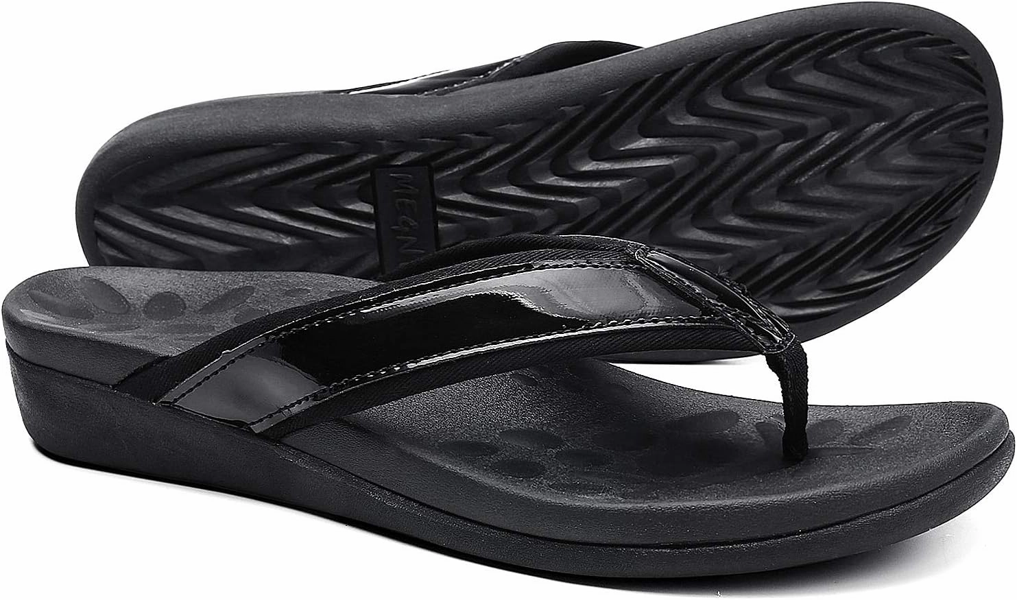Orkii Womens Orthopedic Sandals for Plantar Fasciitis Feet, Best Orthotic Flip Flops With Arch Support, Comfortable Walking Sandals for Summer Beach, River, Pool