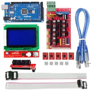 OSOYOO 3D Printer Controller Kit Ramps 1.4   Full Graphic Smart Display Controller   Mega2560   A4988 Stepper Motor Driver for RepRap (Ramps 1.4 12864LCD Mega2560 A4988Driver)