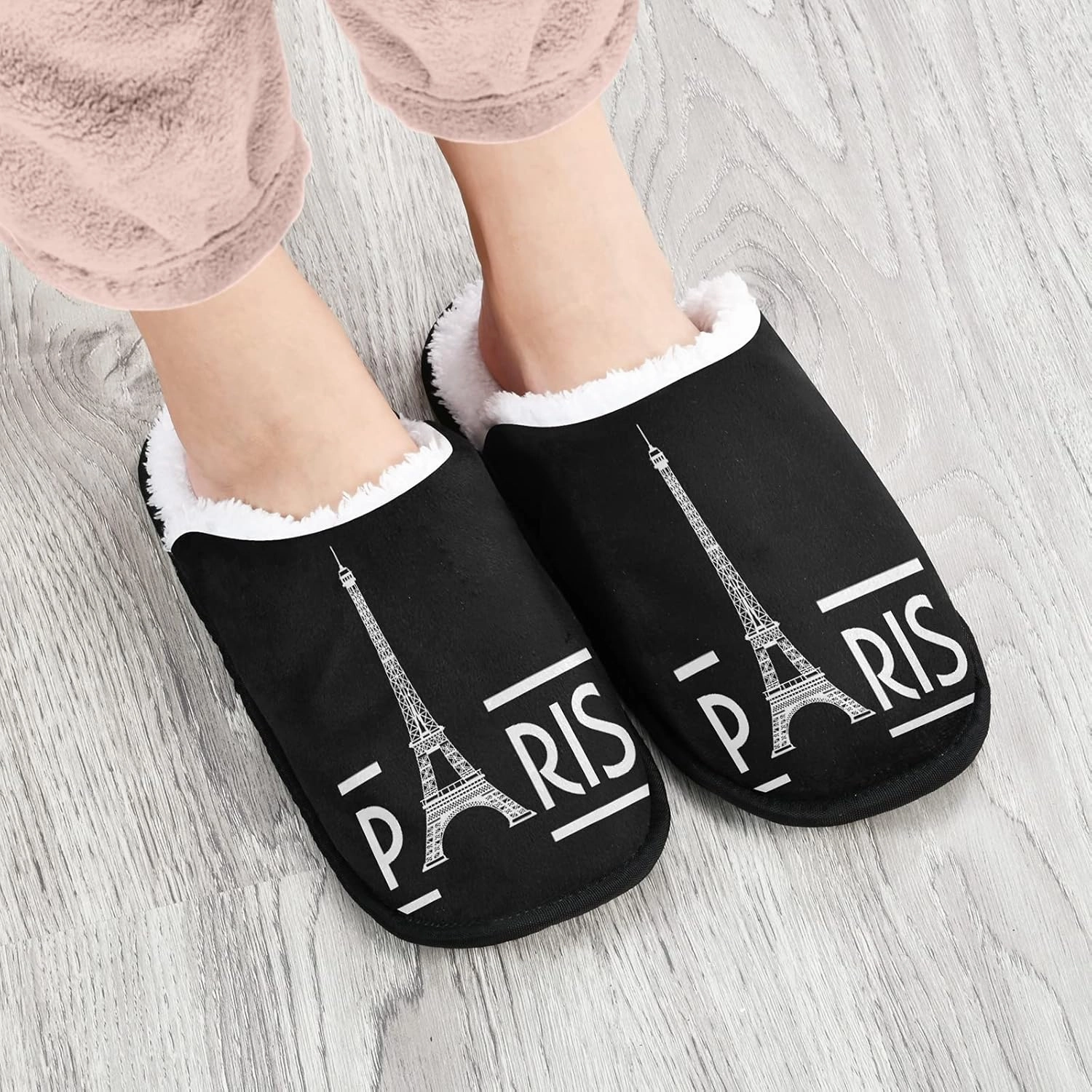 Panda Bear Slippers, Soft Memory Foam Non-Slip Indoor House Slippers Home Shoes for Bedroom Hotel Travel Spa