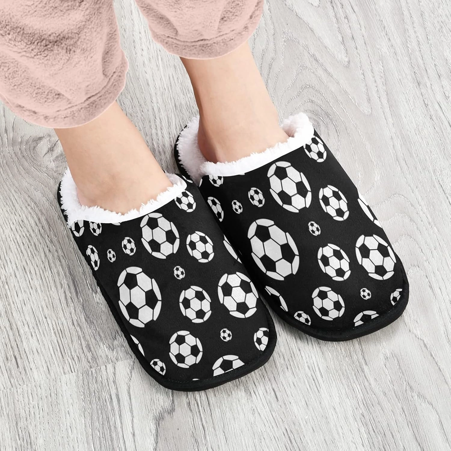 Panda Bear Slippers, Soft Memory Foam Non-Slip Indoor House Slippers Home Shoes for Bedroom Hotel Travel Spa