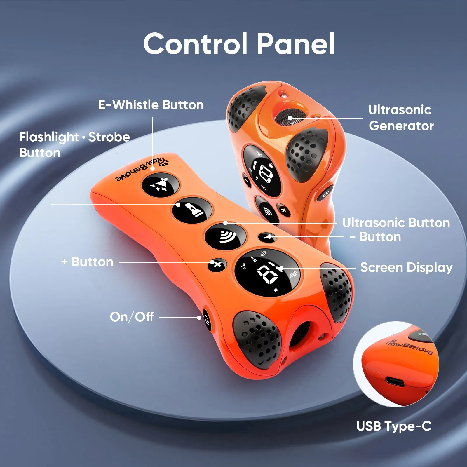 PawBehave Adjustable Ultrasonic Dog Trainer – World's First Variable Frequency Pet Behavior Corrector