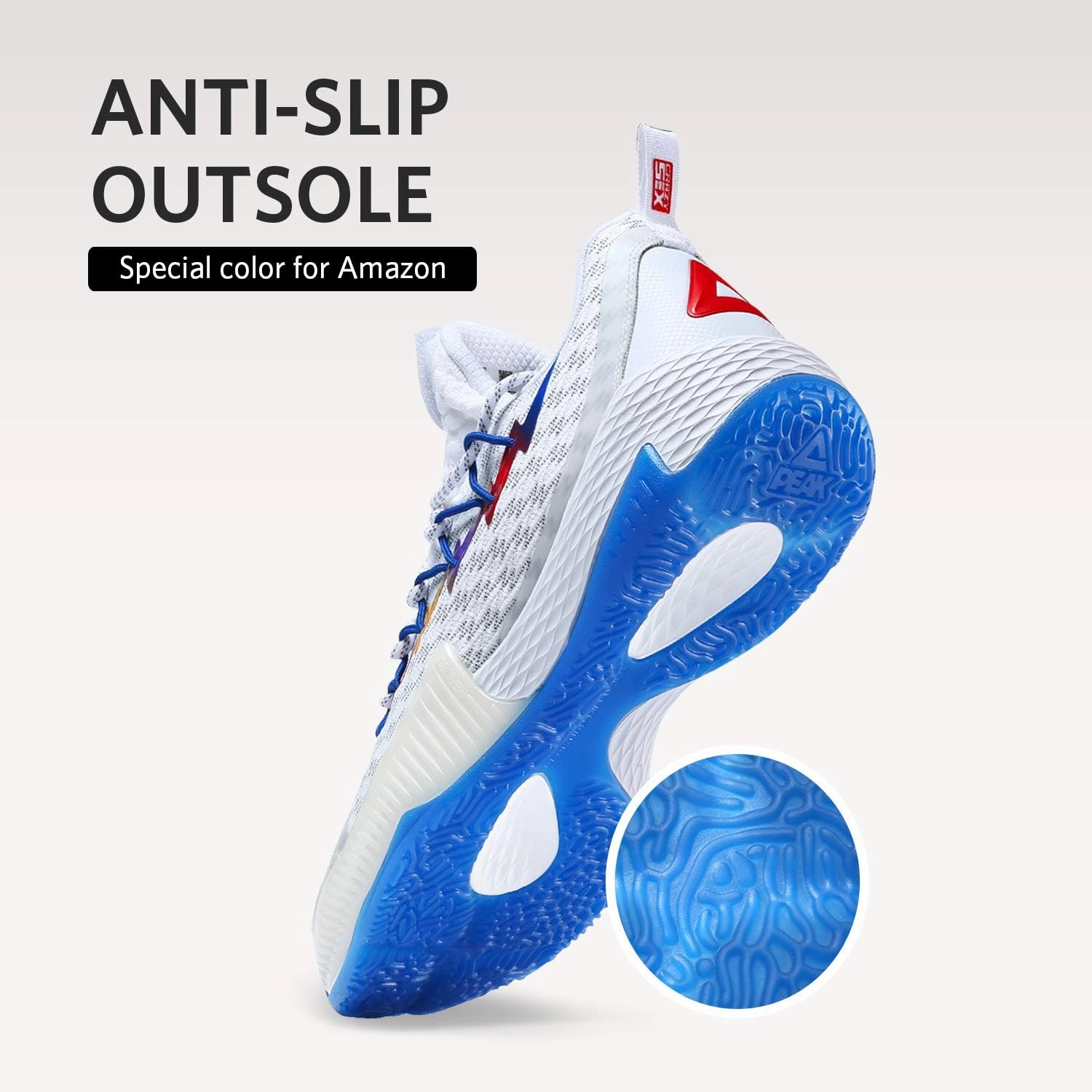 PEAK Men's Sneakers, Lou Williams Lightning Sport Shoes for Basketball, Running, Walking