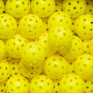 Penn 40 Outdoor Yellow Pickleballs - Softer Feel for Recreational & Club Play - USAPA Approved (3, 6 and 100 Pack Available)