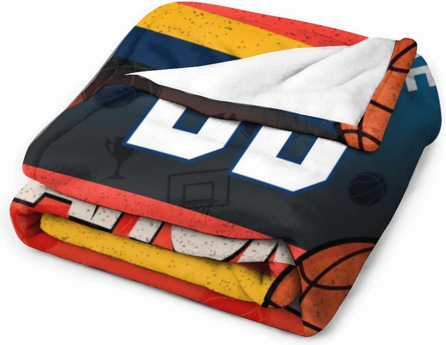 Personalized Basketball Throw Blankets Add Name Numbers Flannel Blankets Basketball Fans Gifts 50" x 40",60" x 50",80" x 60"