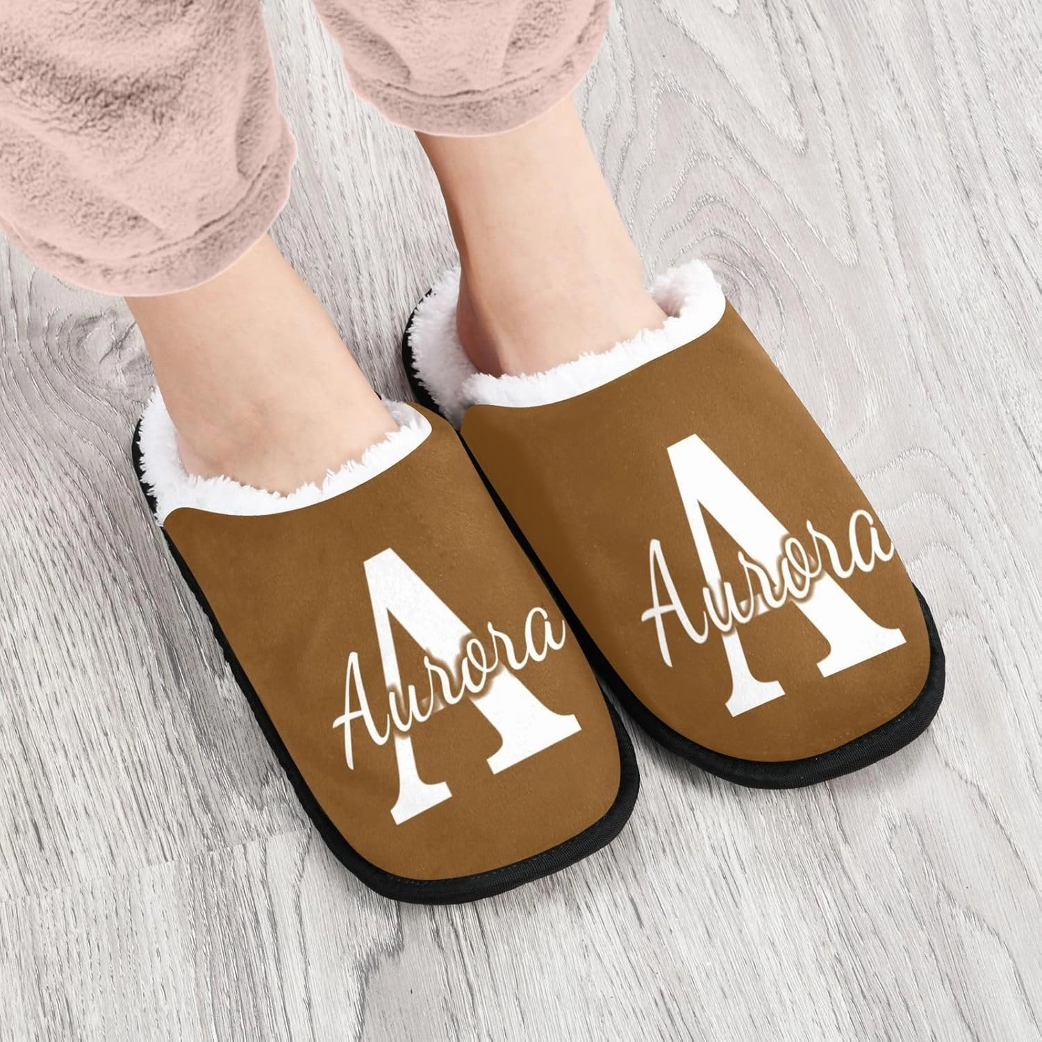 Personalized Buffalo Plaid Check Red House Slippers for Women Men Washable Soft House Home Spa Slippers Slipper for Travel,L