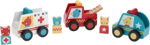 Petit Collage Rescue Pals Wooden Vehicles