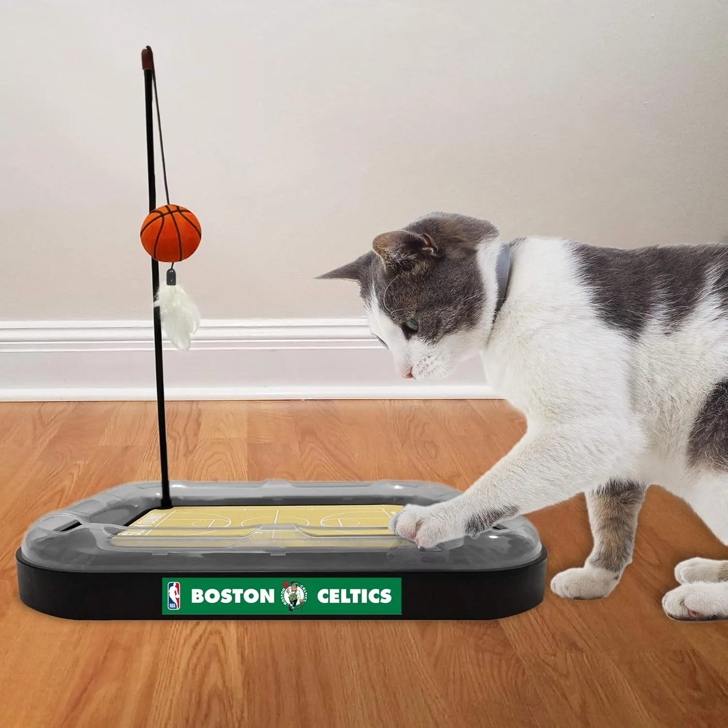 Pets First Boston Celtics Basketball Cat Scratcher Toy 14 x 11
