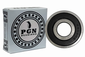 PGN (10 Pack) 6303-2RS Bearing - Lubricated Chrome Steel Sealed Ball Bearing - 17x47x14mm Bearings with Rubber Seal & High RPM Support