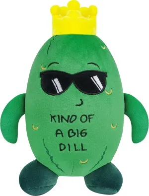 Pickle Stuffed Animal Plush Toy - Pickle Plush Toy, Cucumber Plush Plant with Sunglasses and Yellow Corolla, Positive Toys Gift for Friends Kids, Home Office Decor, Birthday Christmas