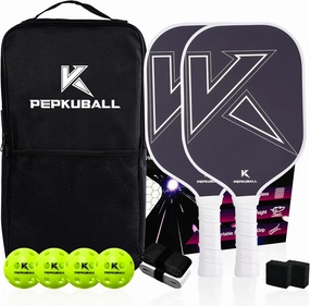 Pickleball Paddles Set Fiberglass Surface Pickleball-Paddles with Pickle Ball Rackets ​for Men Women