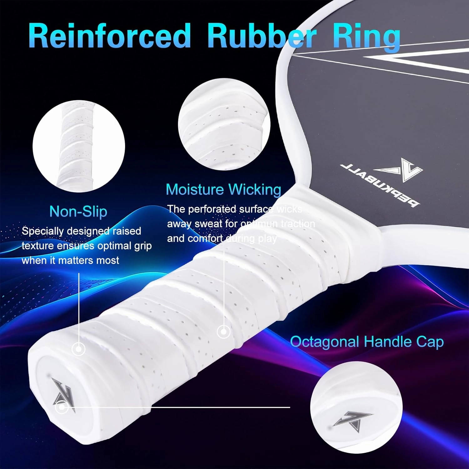 Pickleball Paddles Set Fiberglass Surface Pickleball-Paddles with Pickle Ball Rackets ​for Men Women