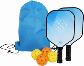 Pickleball Paddles Set of 2, USAPA Approved Pickleball Set with 4 Pickleball Balls and Bag, Durable Pickleball Rackets Gifts for Beginners & Pros