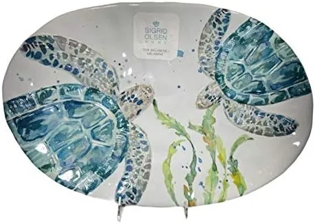 Platter Sea Turtles Plate Serving Platter Tray Kitchen, Entertainment, Parties Colorful Tray 100% Melamine
