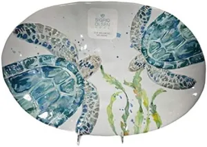 Platter Sea Turtles Plate Serving Platter Tray Kitchen, Entertainment, Parties Colorful Tray 100% Melamine