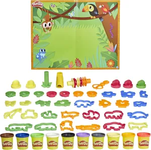 Play-Doh Animal Adventure Set, Arts and Crafts Toys for 3 Year Old Girls & Boys, 45 Tools, 10 Cans (Amazon Exclusive)