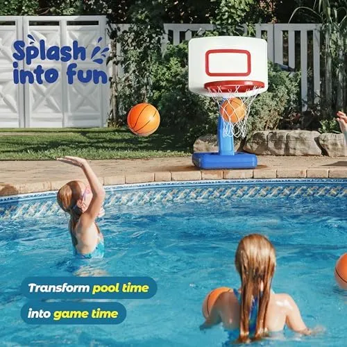 Play22 Toddler Basketball Hoop Indoor for Kids - Height Adjustable Baby Basketball Hoop Set, 4 Balls & Pump, Boys & Girls Toddler Outdoor Toys for Ages 3-5, Outside Toys for Toddlers