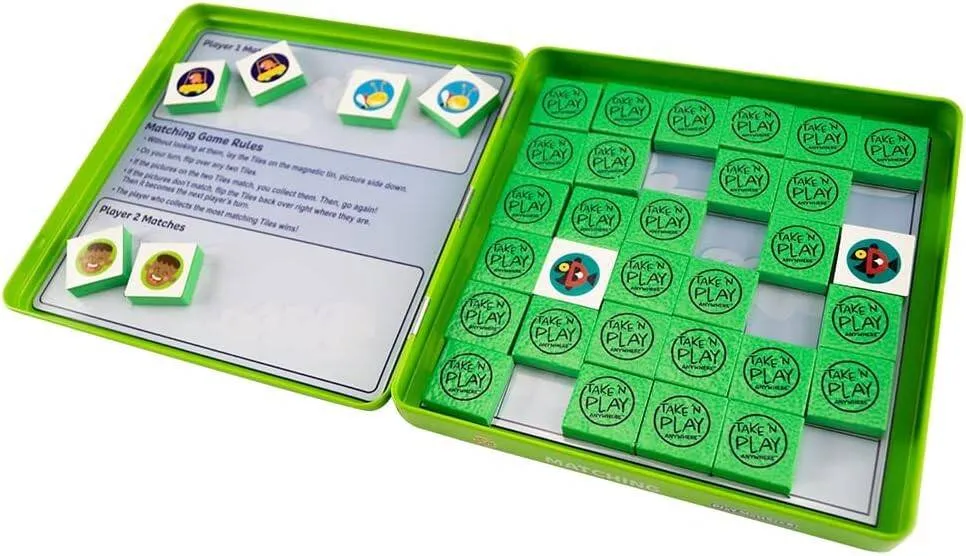 Playmonster Take 'N' Play Anywhere Matching Magnetic Game Portable Travel Toy