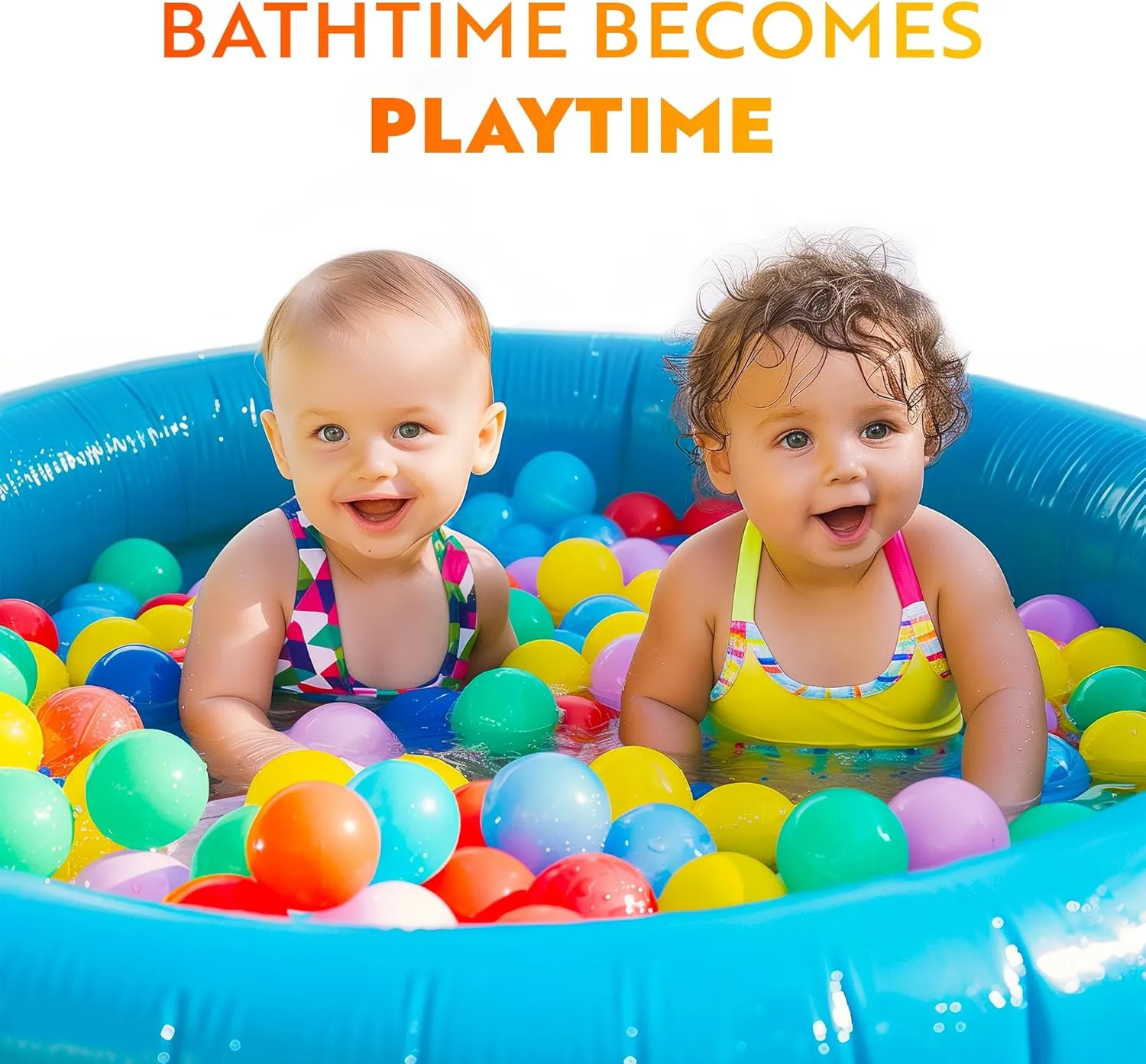 Playz Soft Plastic Mini Ball Pit Balls 500 Count - w/ 8 Vibrant Colors - Crush Proof, No Sharp Edges, Non Toxic, Phthalate & BPA Free for Baby Toddler Ball Pit, Play Tents & Tunnels Indoor & Outdoor