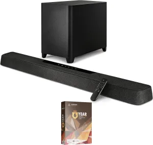 Polk MAGNIFI-MAX-AX Soundbar and Subwoofer with DTS:X and Dolby Atmos with 6 Year Amber Protection Plan (2022)