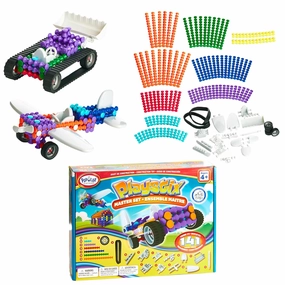 POPULAR PLAYTHINGS Playstix Master Set Construction Toy Building Blocks 141 Piece Kit