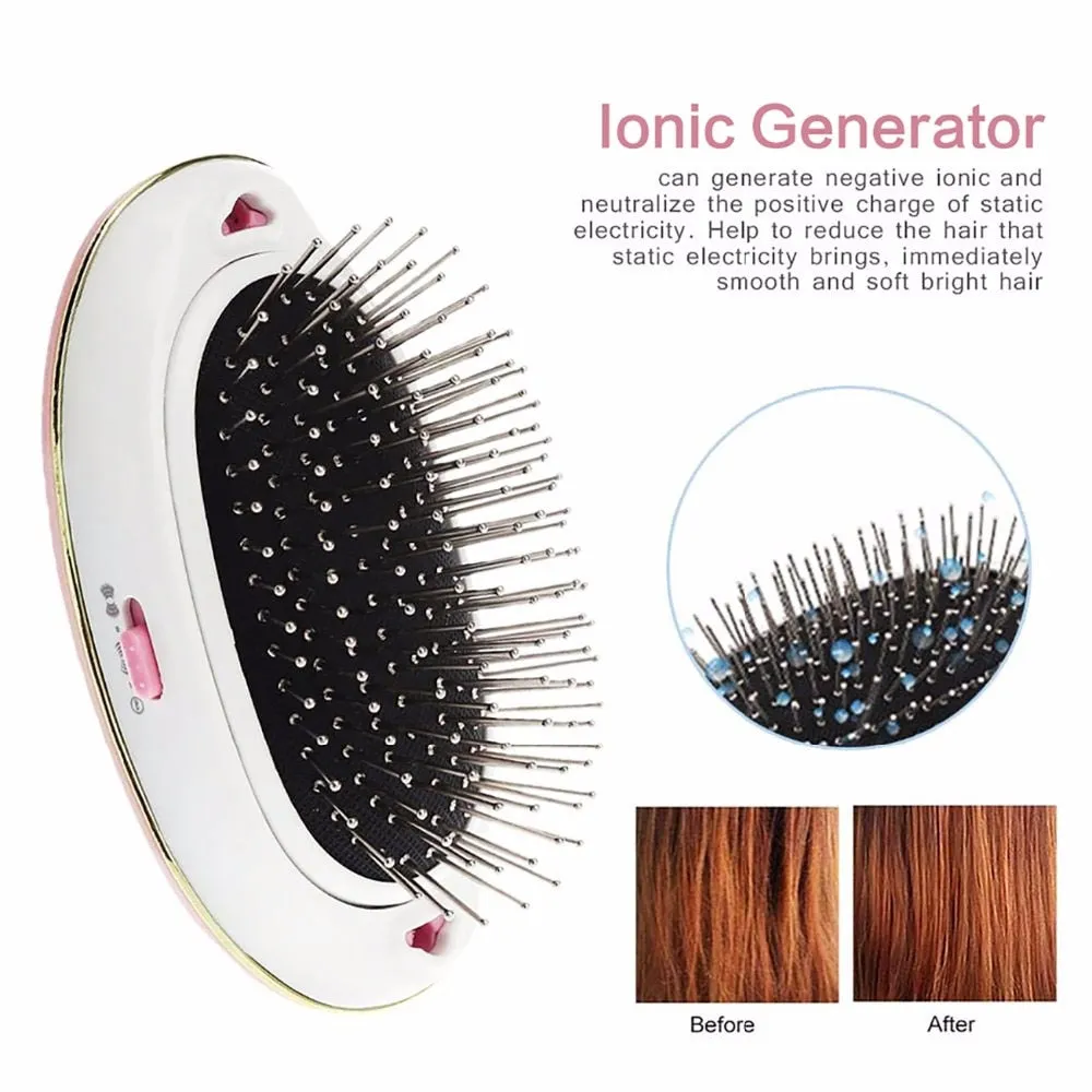 Portable Electric Ionic Hairbrush