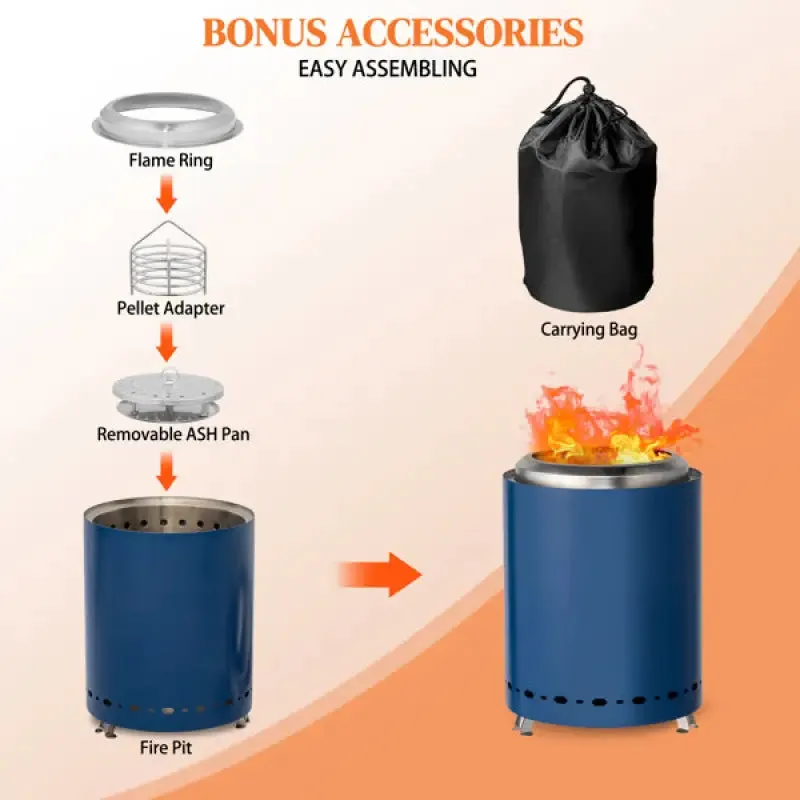 Portable Smokeless Fire Pit