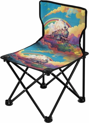 Portable Camping Folding Chairs Foldable Chair Small Train Cartoon Lightweight Backpacking Outdoor Outside Fishing