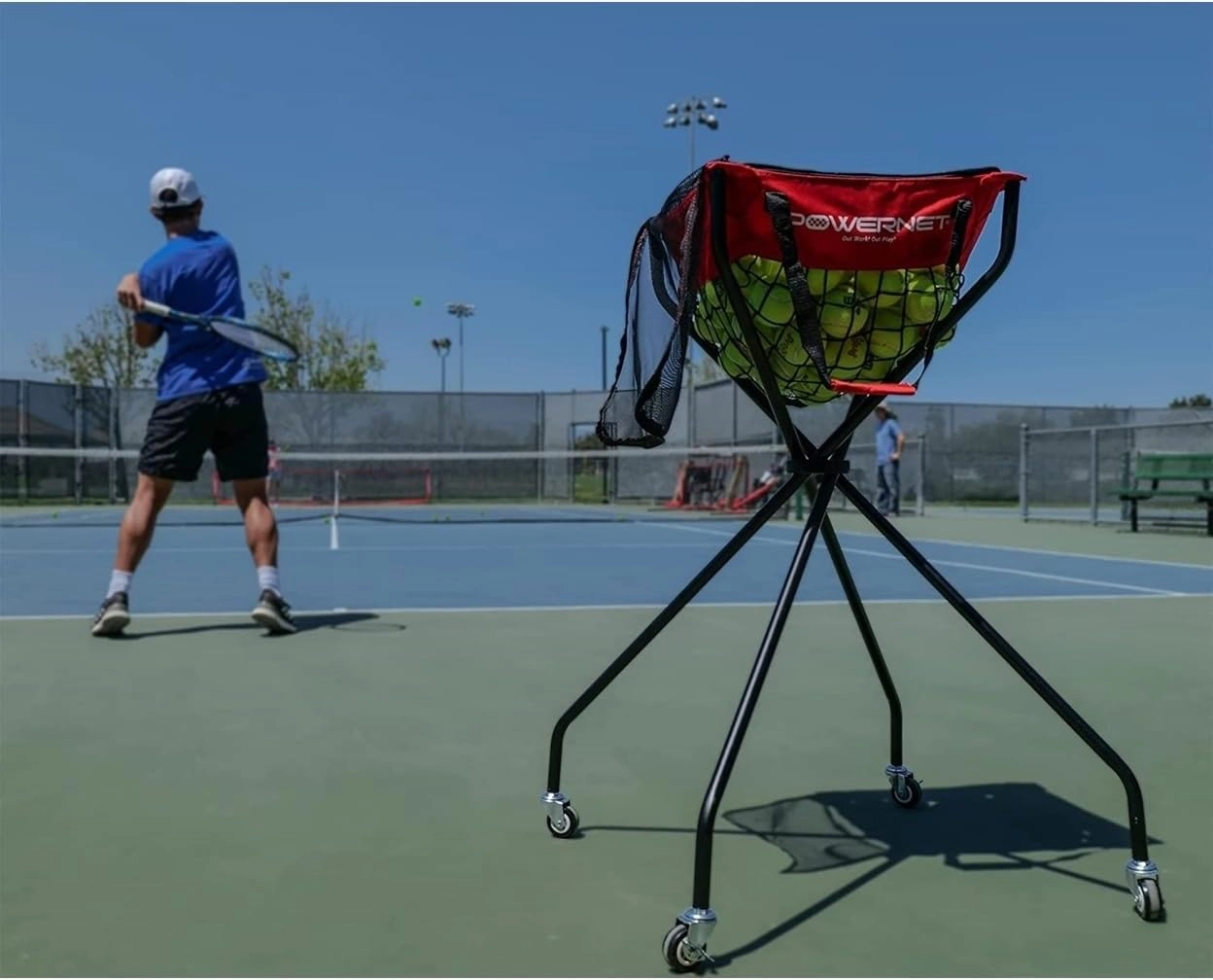 PowerNet Baseball Softball Portable Ball Caddy, Holds Bucket of Baseballs, Softballs, Tennis Balls, Use During Batting Practice Training and Drills