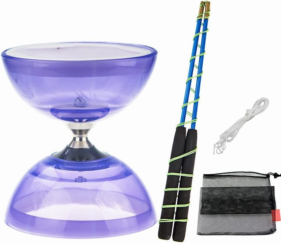 Professional Ball Bearing Diabolo with 10m Rope   Pole   Net Bag, Chinese Yoyo Toy