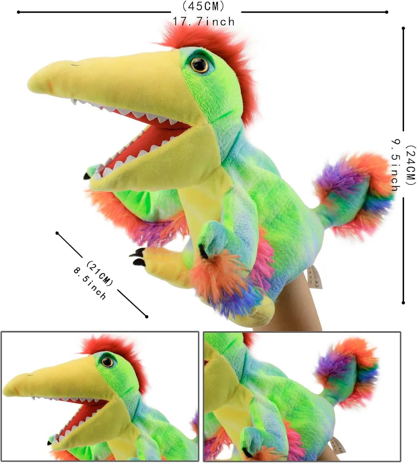 Puppets Hand Puppets Puppets for Kids, Dinosaur Hand Puppets Dinosaur Toys Plush Puppet Stuffed Hand Puppet Dinosaur Toy,Puppet Story Toys Dinosaur Puppets Dinosaur Toys for Kids (Dinosaur 11)