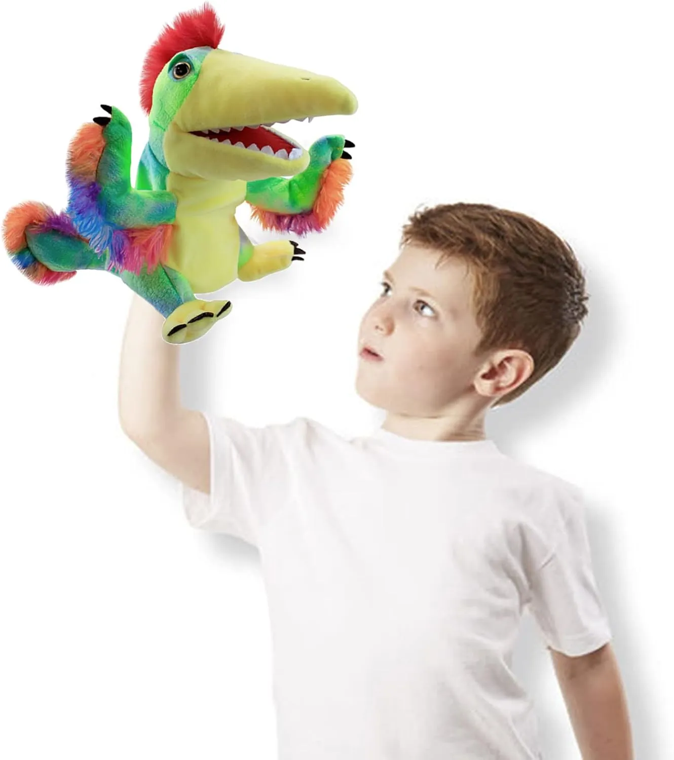 Puppets Hand Puppets Puppets for Kids, Dinosaur Hand Puppets Dinosaur Toys Plush Puppet Stuffed Hand Puppet Dinosaur Toy,Puppet Story Toys Dinosaur Puppets Dinosaur Toys for Kids (Dinosaur 11)