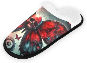 Purple Spiral Galaxy Art Portable Soft Slippers for Women, Men's House Shoes, Travel Slippers Men 35-45