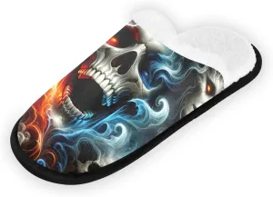 Purple Spiral Galaxy Art Portable Soft Slippers for Women, Men's House Shoes, Travel Slippers Men 35-45