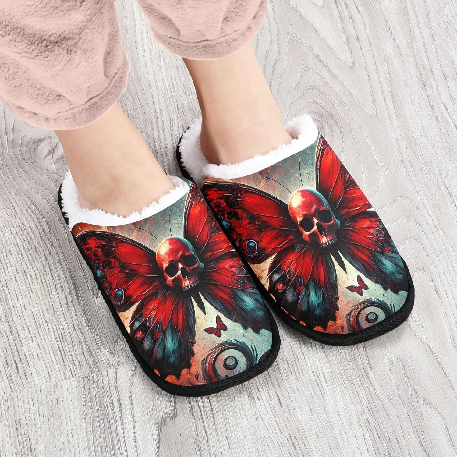 Purple Spiral Galaxy Art Portable Soft Slippers for Women, Men's House Shoes, Travel Slippers Men 35-45