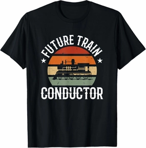 Railroad Train Engineer Future Train Conductor Train T-Shirt